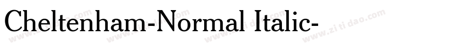 Cheltenham-Normal Italic字体转换